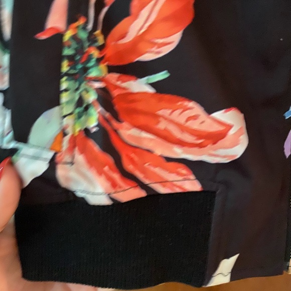 BOMBER JACKET FLORAL PRINT - Picture 5 of 7